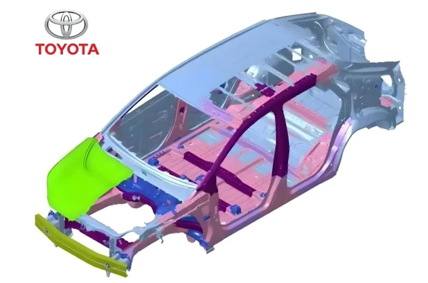 Material Layout Strategy of Toyota Body-in-White | PHS, AHSS & Lightweight Aluminum Application