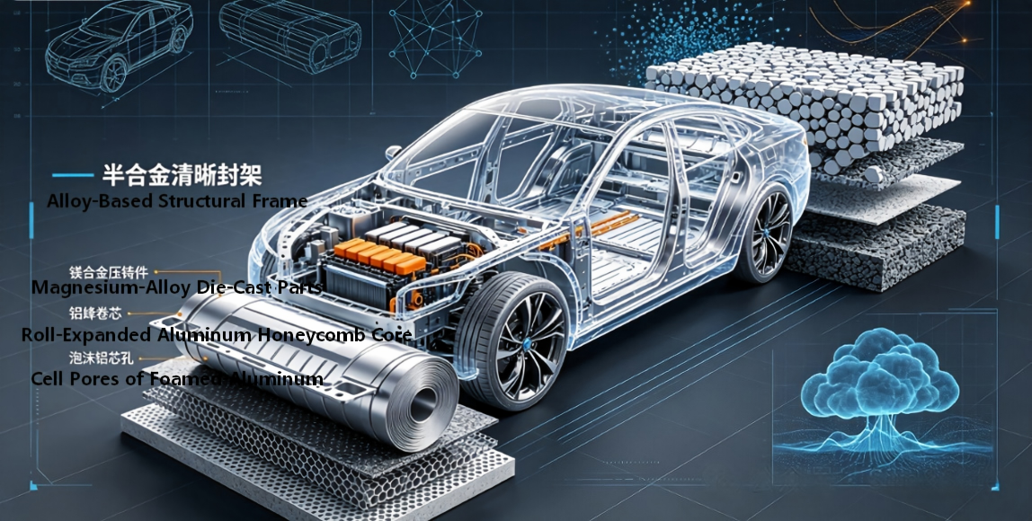 Materials Chapter (XI): Application of Light-Weight Automotive Materials-Magnesium Alloy, 3/5-Series Aluminum Alloy and Honeycomb Foamed Aluminum Series